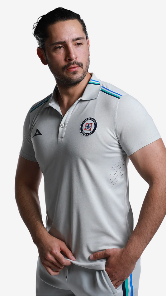 PLAYERA POLO GRIS H. 25-26
